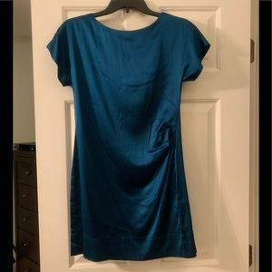 Banana Republic silk teal dress - 0 petite